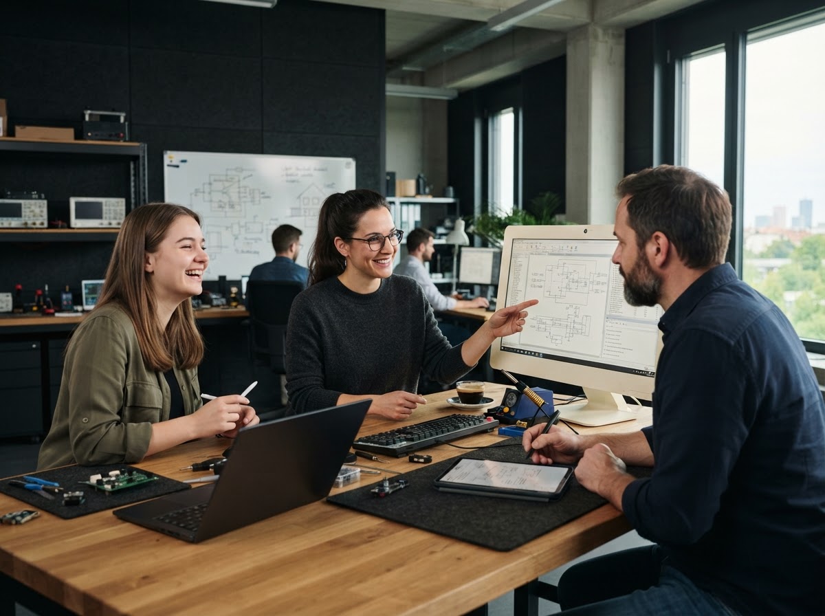 Nyqavorix Team bei der Entwicklung von Analysemodellen